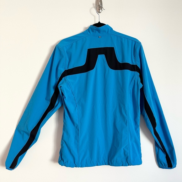 J.LINDEBERG Blue Black Soft Shell Windbreaker Jacket Full Zip - Picture 10 of 15